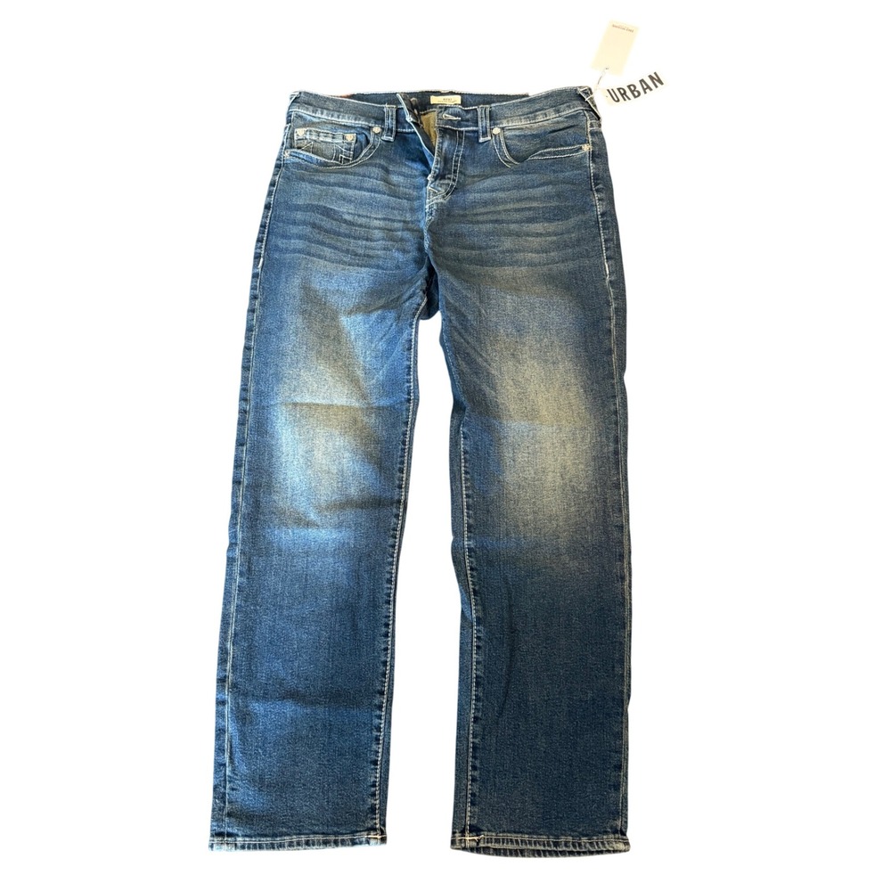 True Religion Ricki Relaxed Straight Men's Jeans Blue Size 33 NWT